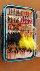 Flies Galore! 120 flies in a waterproof fly box