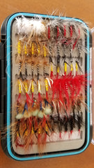Flies Galore! 120 flies in a waterproof fly box