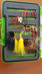 48 flies in a waterproof fly box