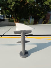 Cutbow's Trout shaped magnetic rod holder is made of non-scaring thermoplastic rubber. TPR ring on magnet edge provides protection for vehicle/surface.